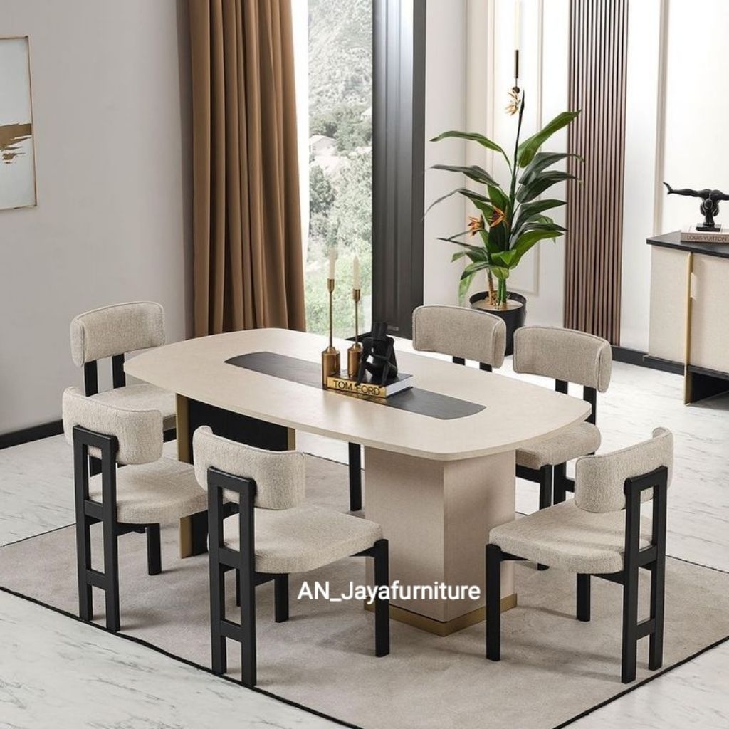meja makan shabby desain modern meja makan set kursi 6 unik