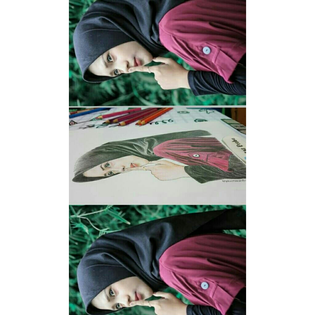 

jasa lukis wajah cakep ukuran A4