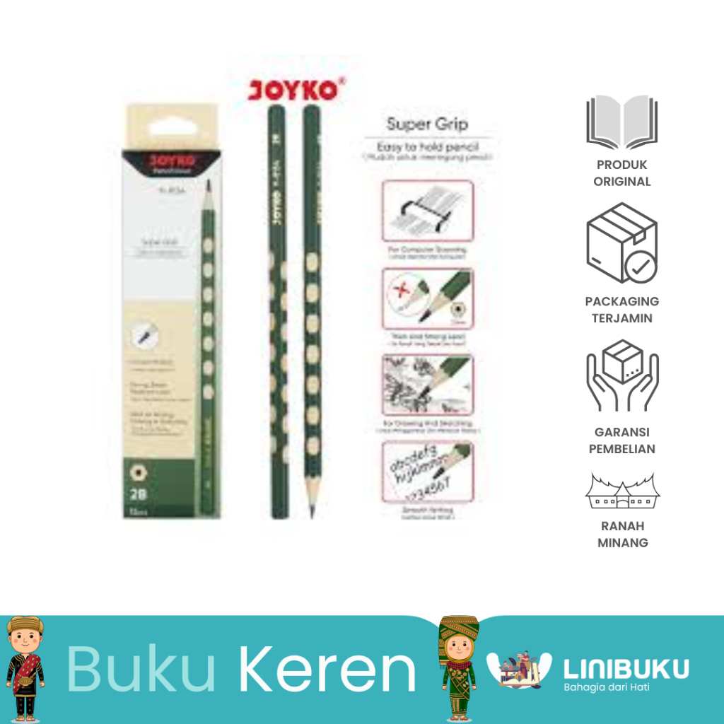 

PENSIL JOYKO 2B P-8134 SUPER GRIP - ATK
