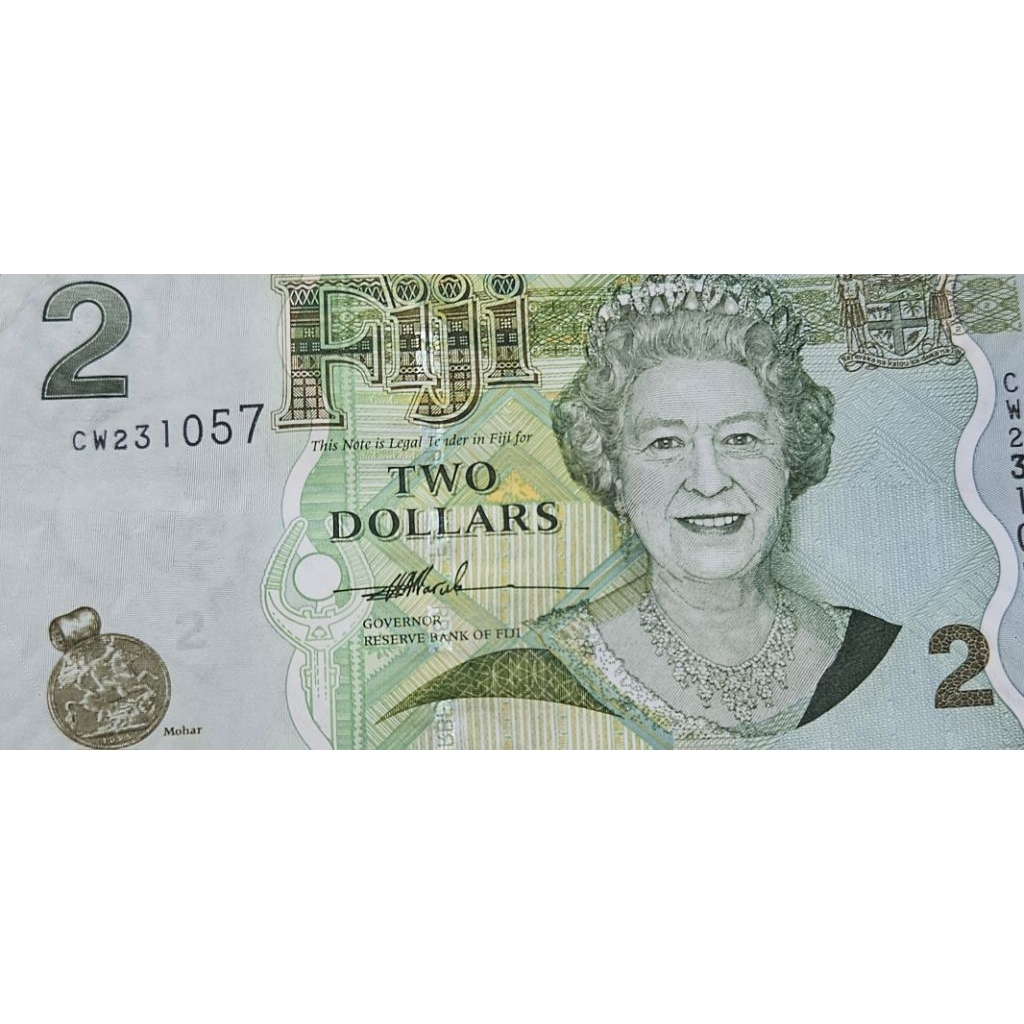 Uang Asing Negara Fiji 2 Dollar Tahun 2012 Kondisi AXF utuh Dijamin Origimal 100%