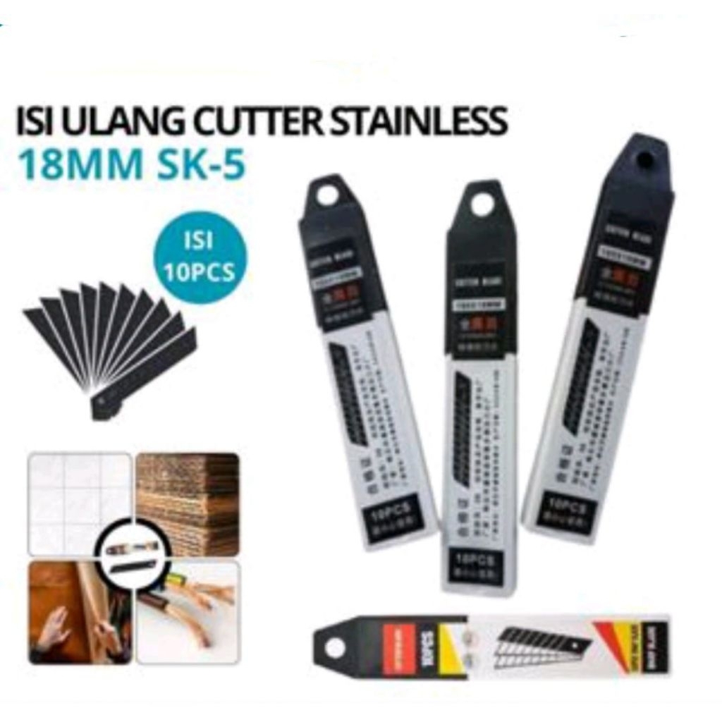 

pisau isi ulang cutter, refill cutter,