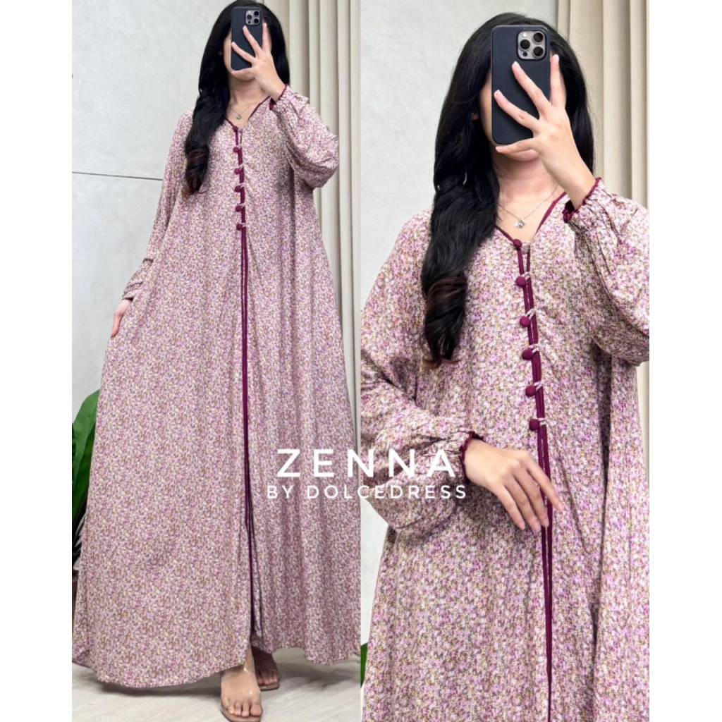 Zenna jumbo katun rayon motif by dolce dress