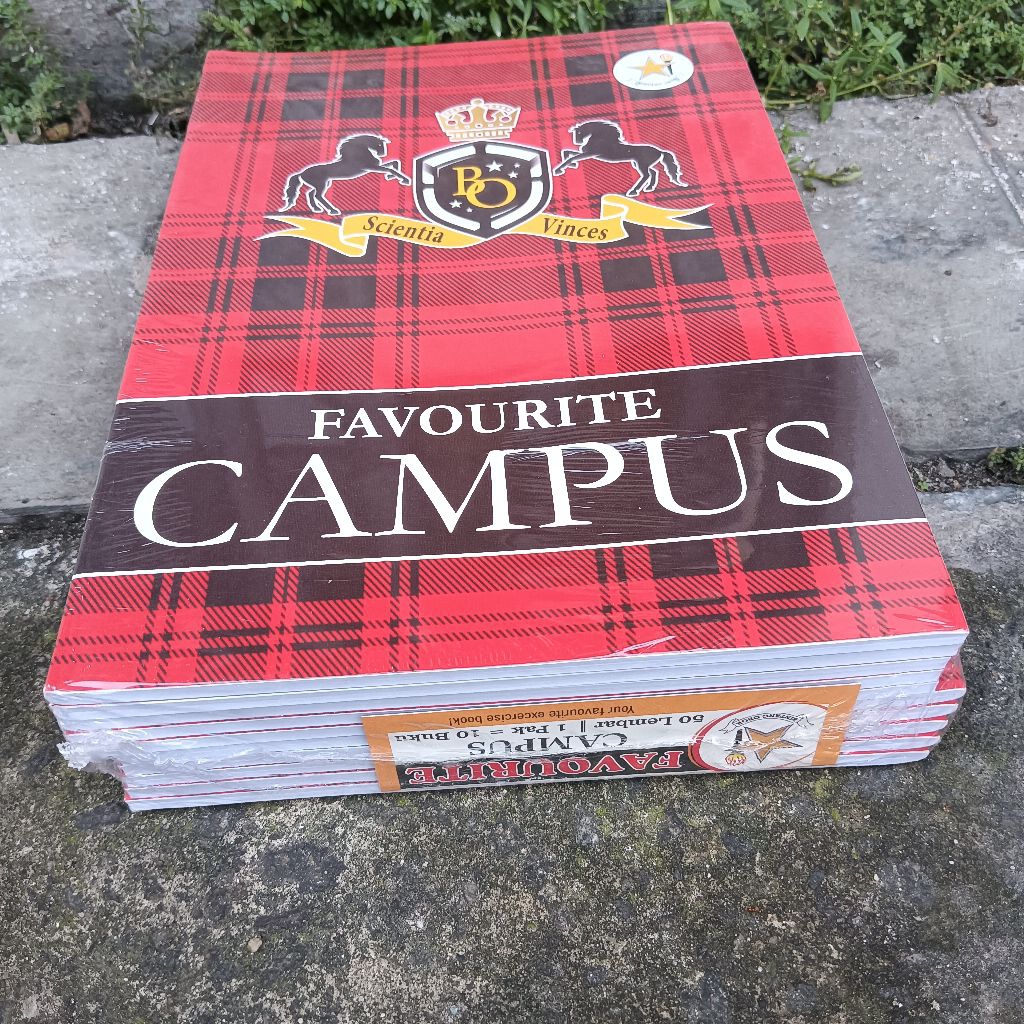 

1 Pack Buku Tulis 50 Lembar Favourite Campus Bigbos Boxi 17x25cm 10pcs Murah Grosir