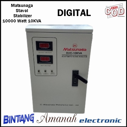 NEW Matsunaga Stavol Stabilizer 10000 Watt 10KVA Penstabil Arus Listrik