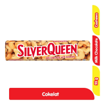 

Silverqueen 55gr Milk Chocolate with Cashews Kacang Mede,Exp Agustus 2026 / Silverqueen 55gr