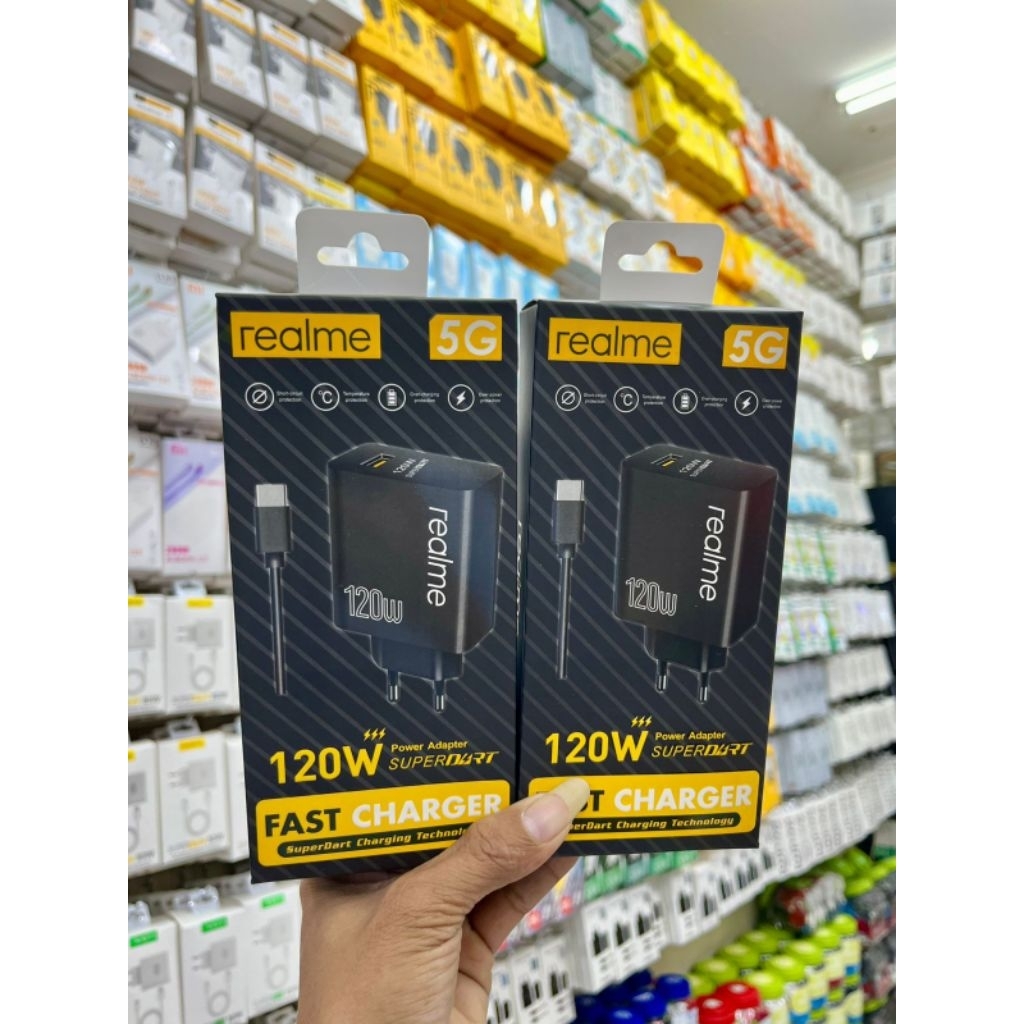 New Charger Max Realme 12 PRO Original 120W Fast Charging DART - Micro USB & Type C