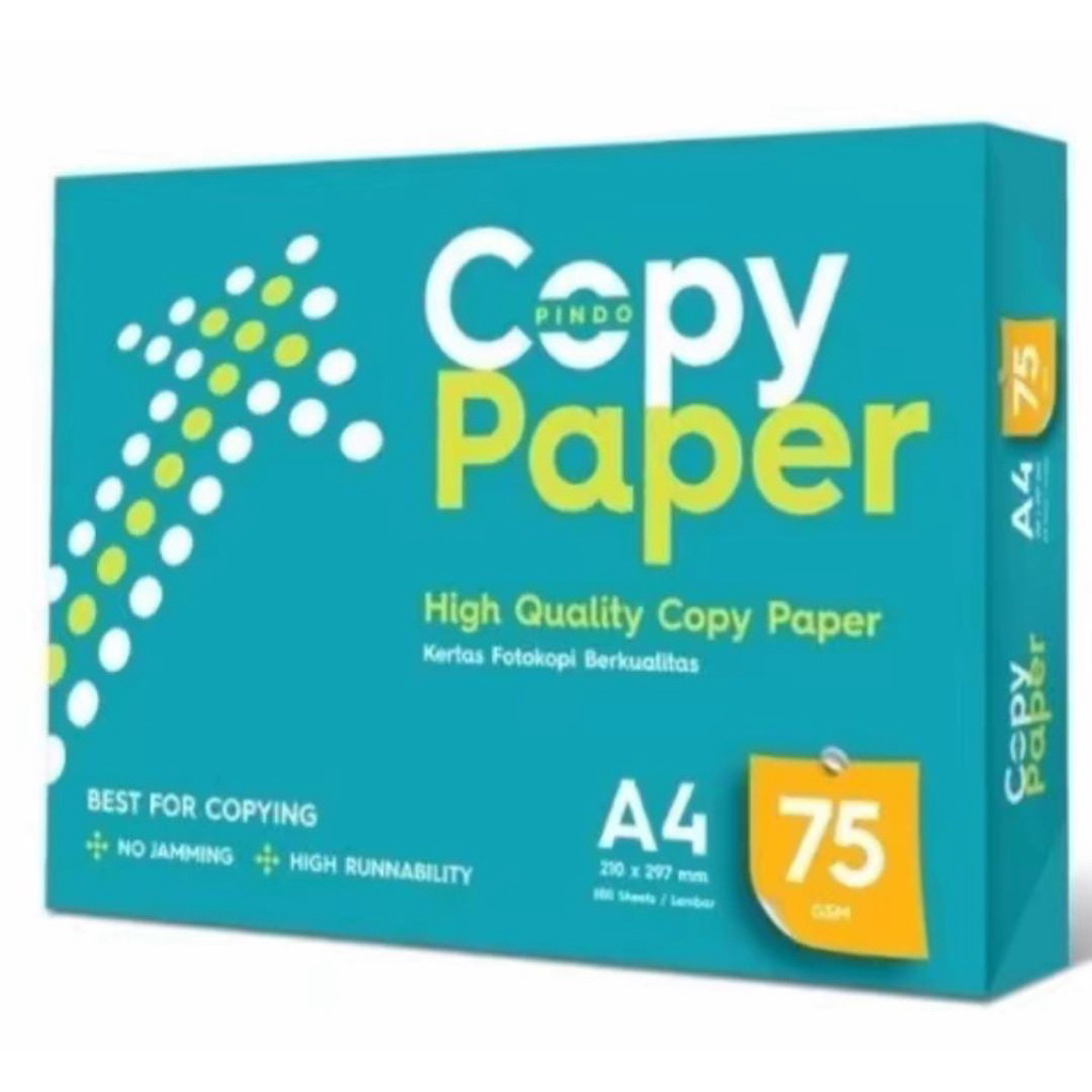 

(Packing Dus) Kertas COPY PAPER A4 75gsm 500 sheets lembar HVS High Quality copy paper
