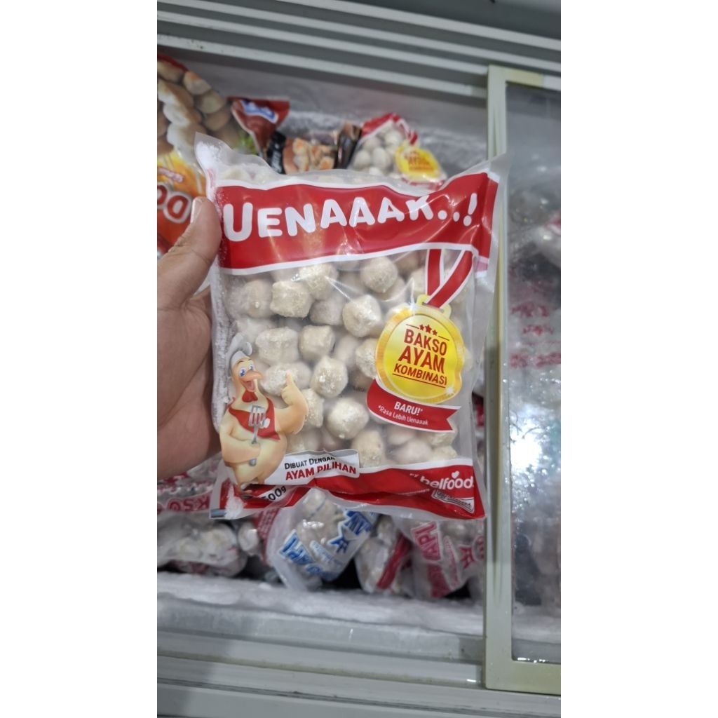 

UuenaaakbybelfoodsBaksoAyamFrozenBelfoods500gr