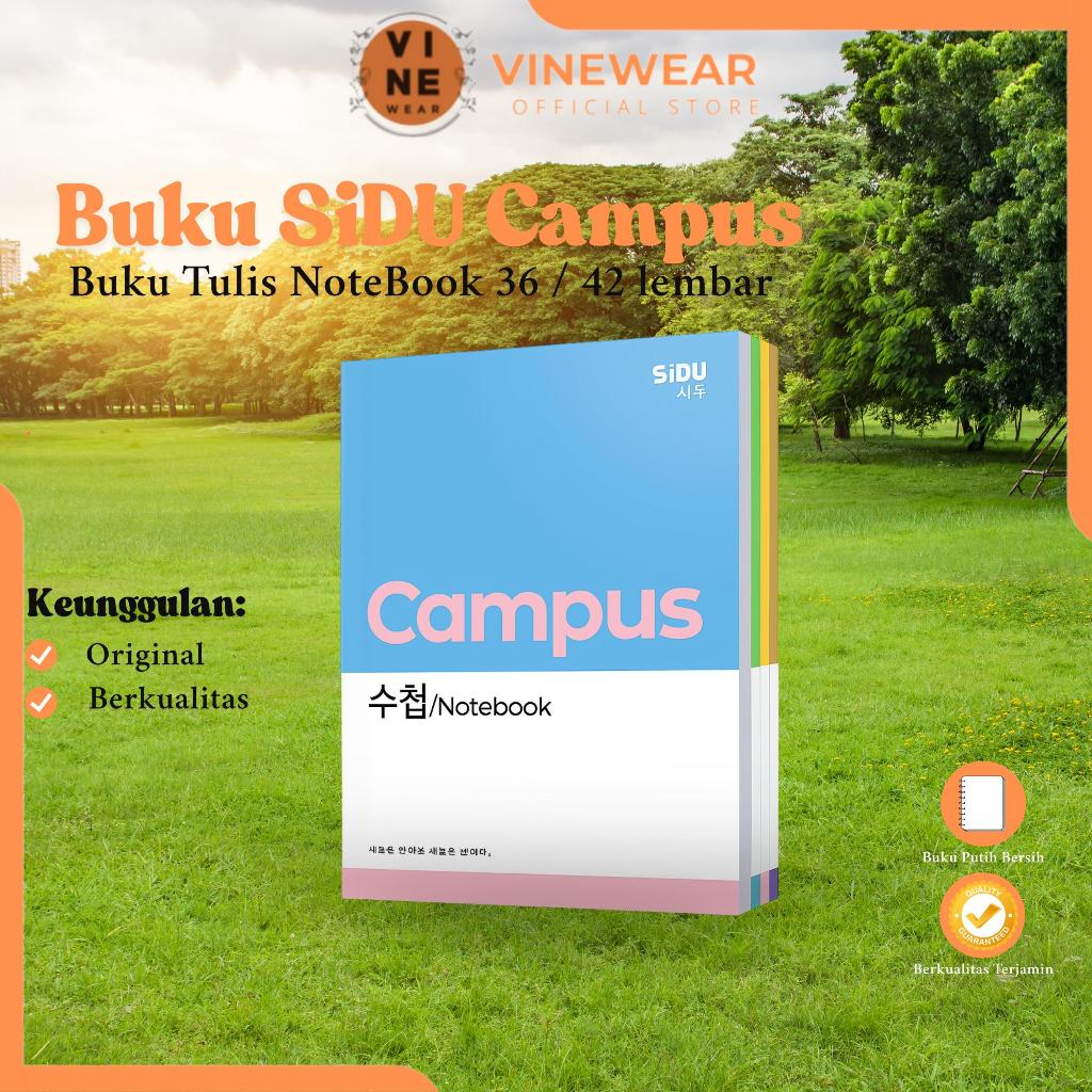 

Buku Tulis Sidu Campus 42 Lembar 1 Pack isi 5 Buku Korean Design