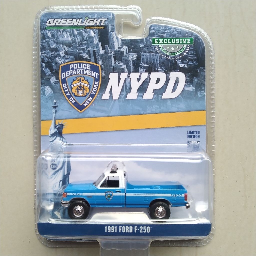 Greenlight 1991 Ford F250 Truck NYPD New York Police Department F-250