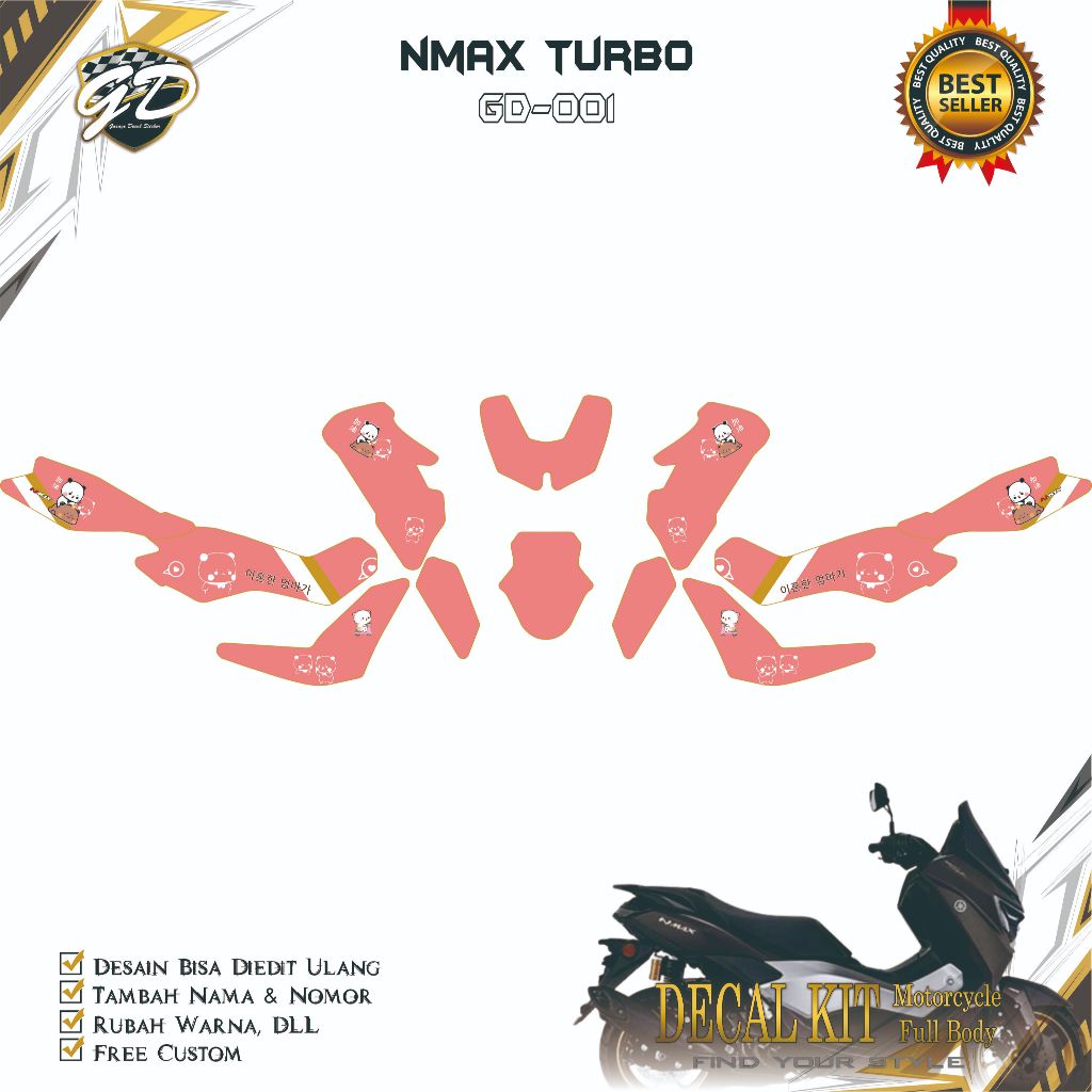Decal Nmax Turbo Full Body Decal Nmax Neo Full Body GD-001