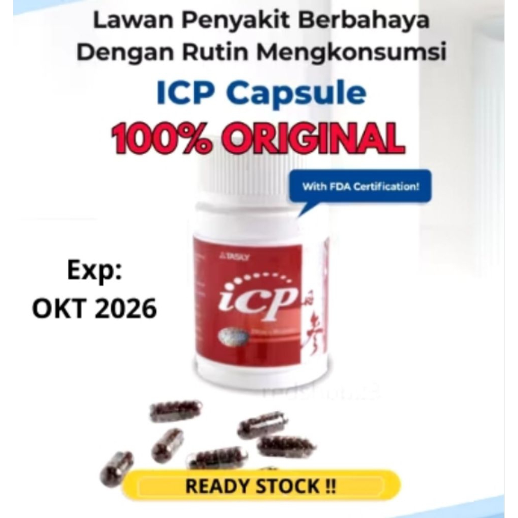 ICP capsule 100% original  obat jantung dan stroke isi 30 capsule