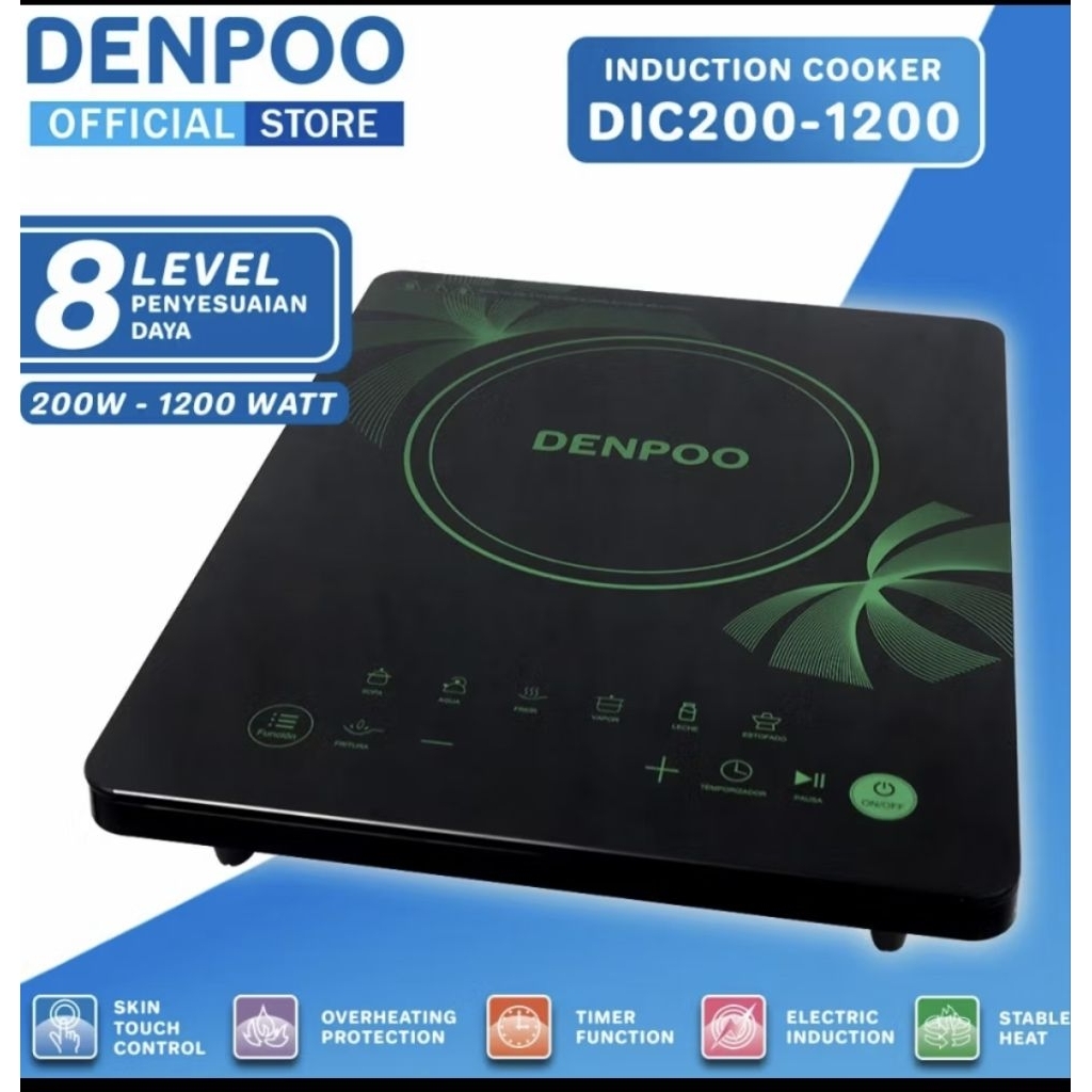 second kompor listrik denpo like new 200-1200 w