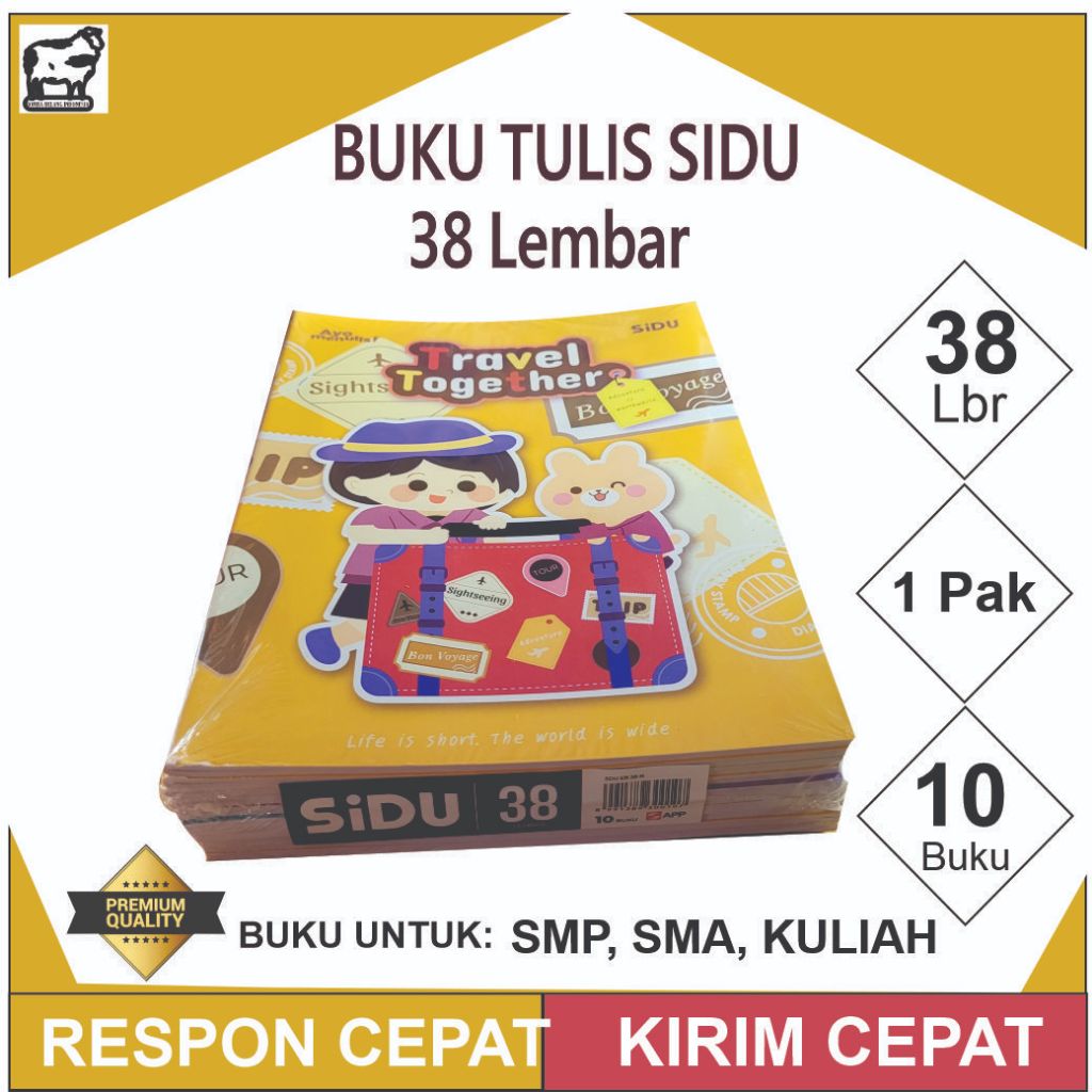 

Buku Tulis SIDU 38 Lembar 1 Pak (Buku Sekolah SD/Mi, SMP/Mts/ Buku Catatan)
