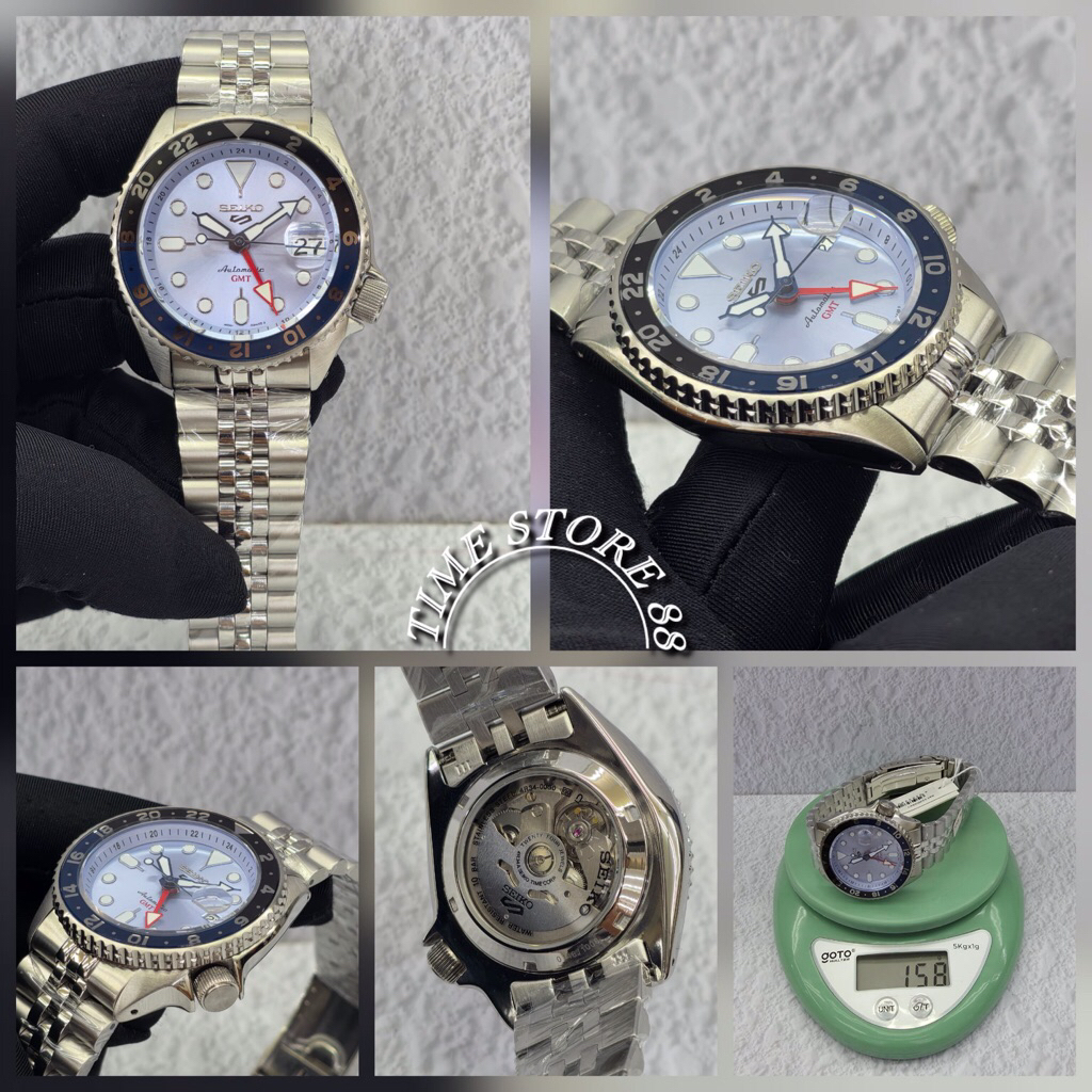 Seiko 5 Sports GMT Automatic Ice Blue Limited Edition Fullset Box