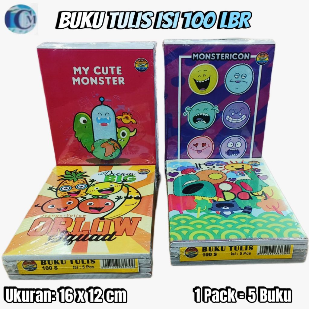 

Buku Tulis Pendek Egret Bird Isi 100 Lembar 1 Pack (5 Buku)