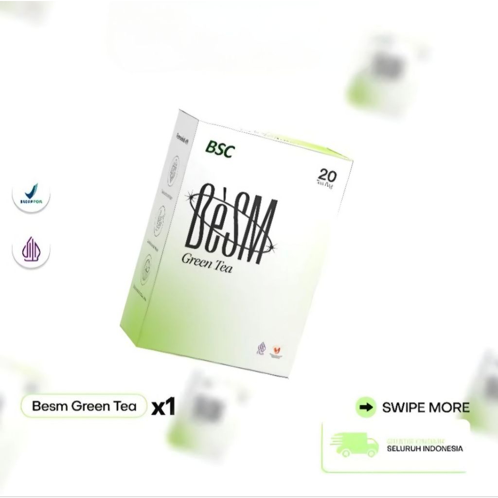 

BSC beSM Green Tea - beSM Teh Hijau - Melancarkan pencernaan & metabolisme tubuh