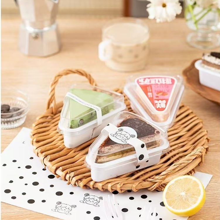 [MIKA KUE TART SLICE SEGITIGA] Mika Kue Segitiga, Mika Kue Potong Slice Segitiga, Korean Dessert Box