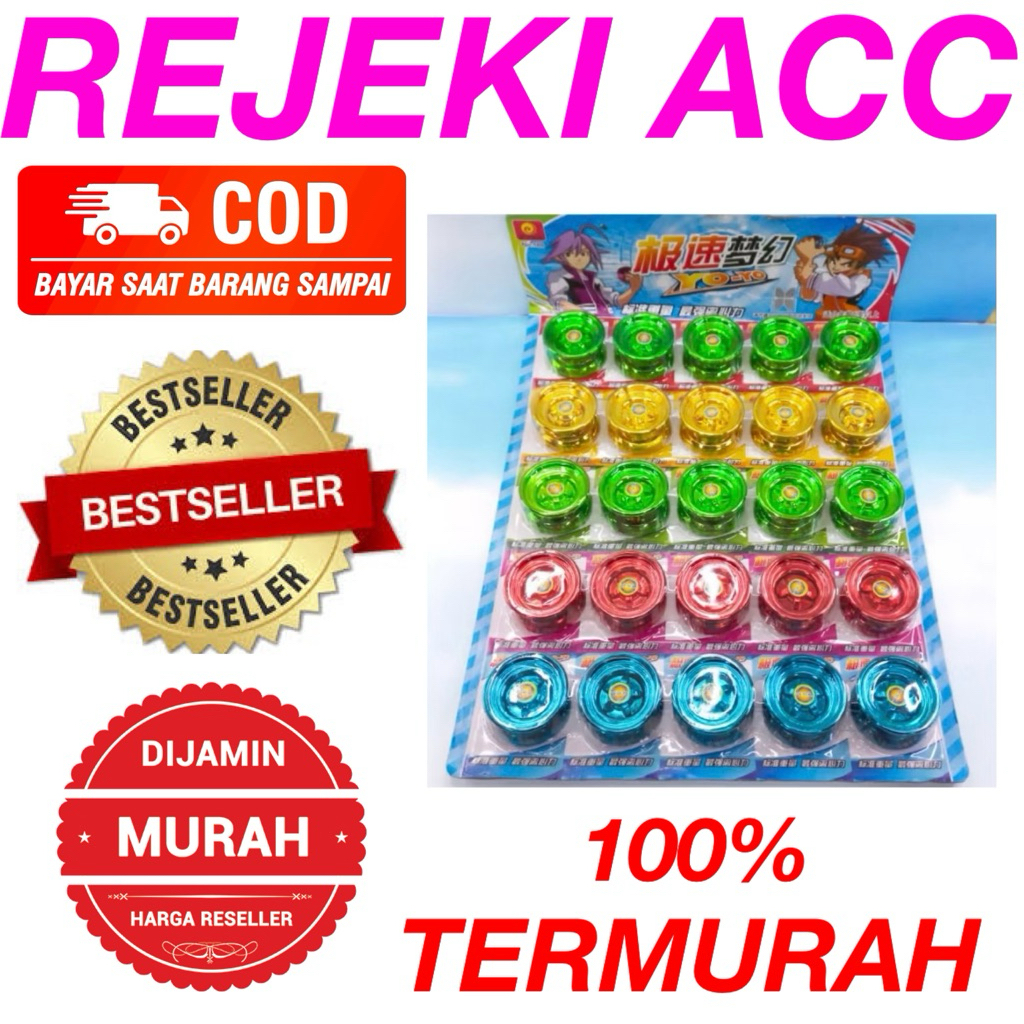 Yoyo Mainan Anak Yoyo Plastik  Warna Bagus 1 PCS