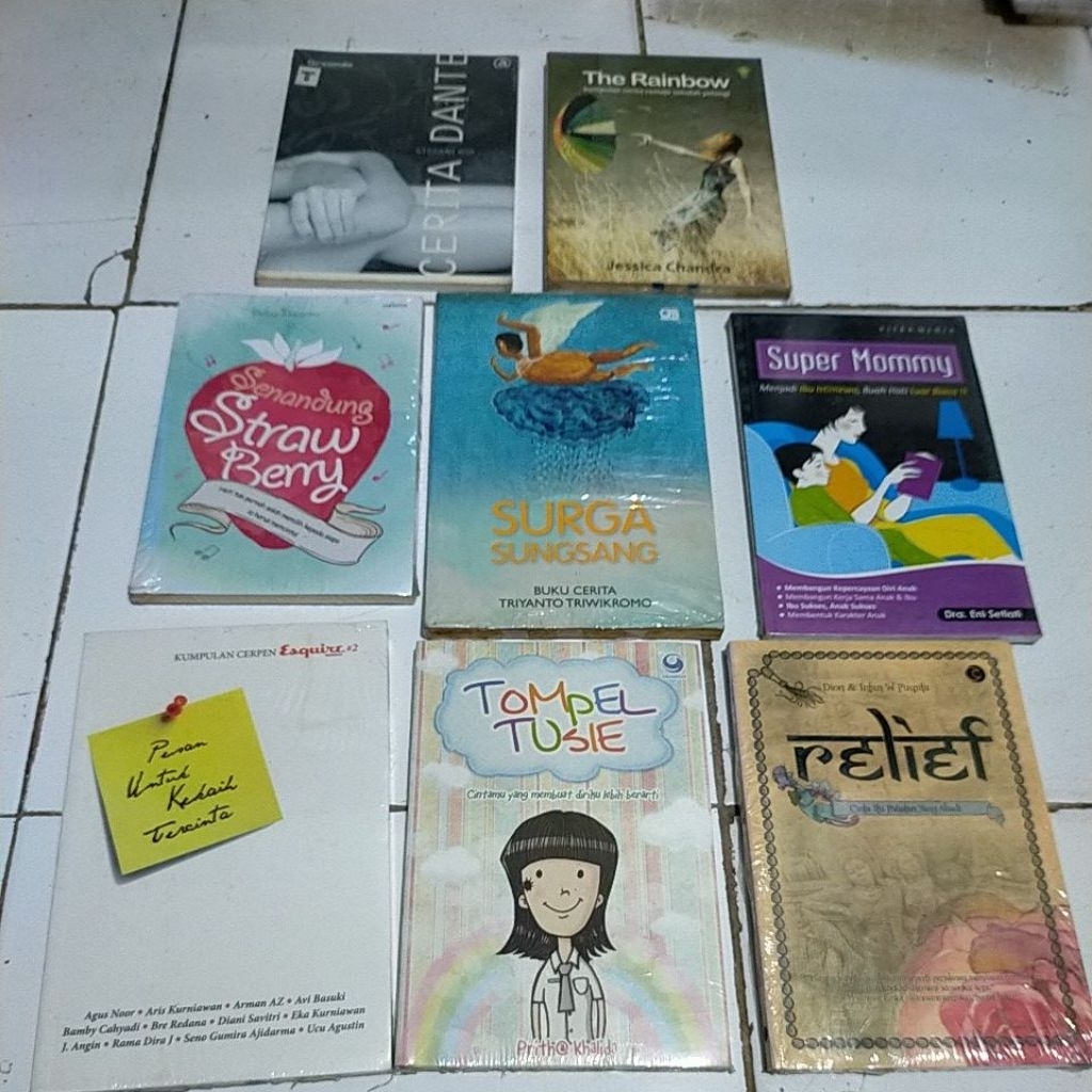 Novel  Cerita Dante The rainbow kumpulan cerita remaja seindah pelangi Senandung strawberry Surga su