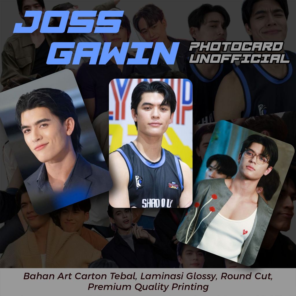 PHOTOCARD JOSS WAYAR GAWIN CASKEY AKTOR THAILAND THAIENTHU KARTU FOTO 25 PCS KUALITAS PREMIUM