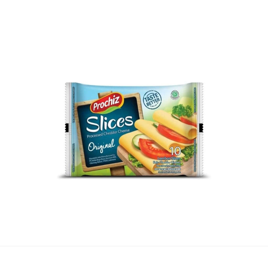 

Prochiz Slices Keju Cheddar Lemabaran 10 slice/pack