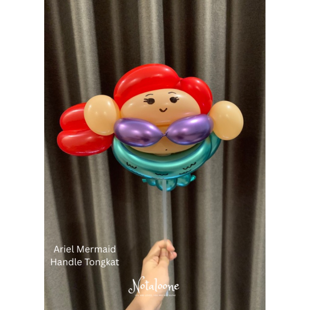 Notaloone - Balon Chibi Prince and Princess Disney Jasmine Aladdin Lucu Kado Wisuda Ulang Tahun Anni