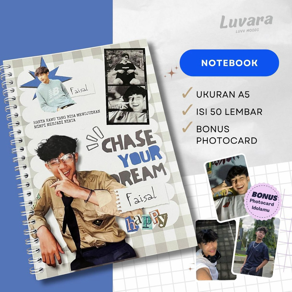 

Notebook A5 Buku Notes GSKY - Isi 50 Lembar Bonus Photocard Idolamu