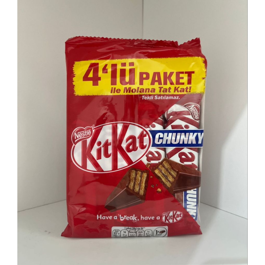 

nestle kit kat chunky isi 4 pcs lebih hemat asli turki