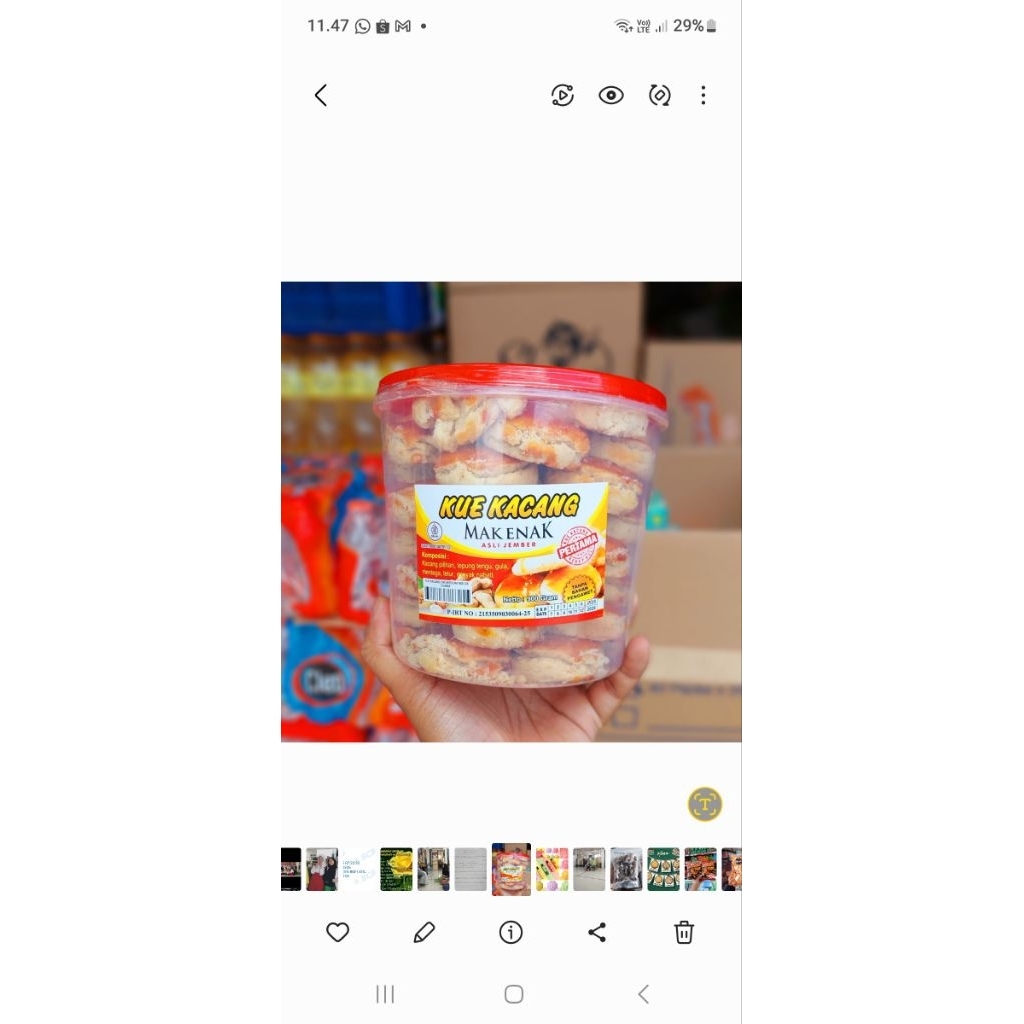 

kue kacang Mak Enak