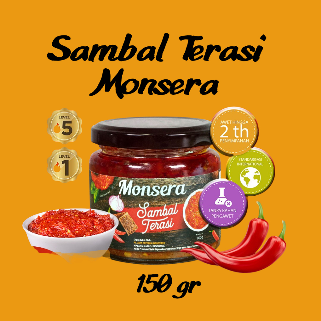 

Sambal Terasi Monsera 150 gr