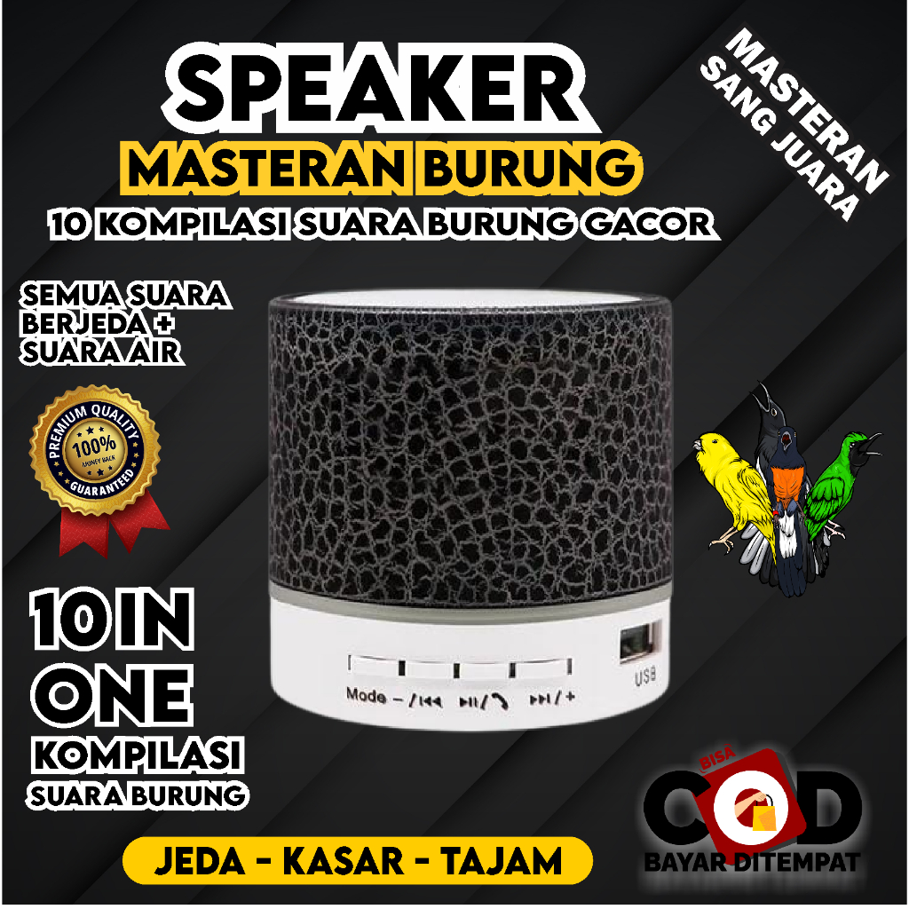 speaker masteran burung mp3 LED MINI