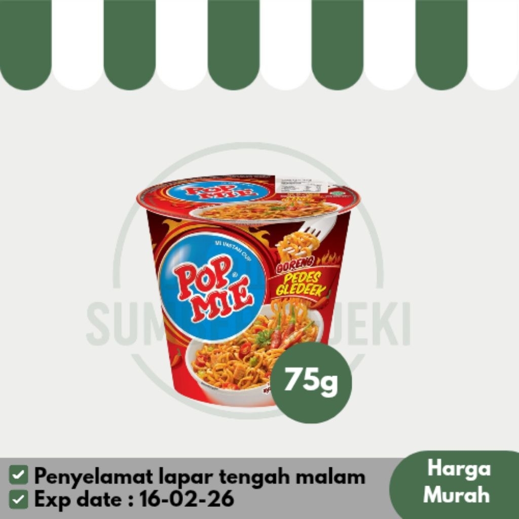 

POP MIE GORENG PEDES GLEDEK 75g