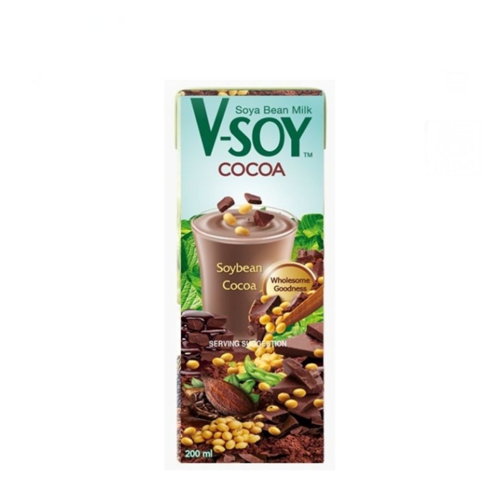 

v soy soya Bean milk cocoa TPK 200 ml