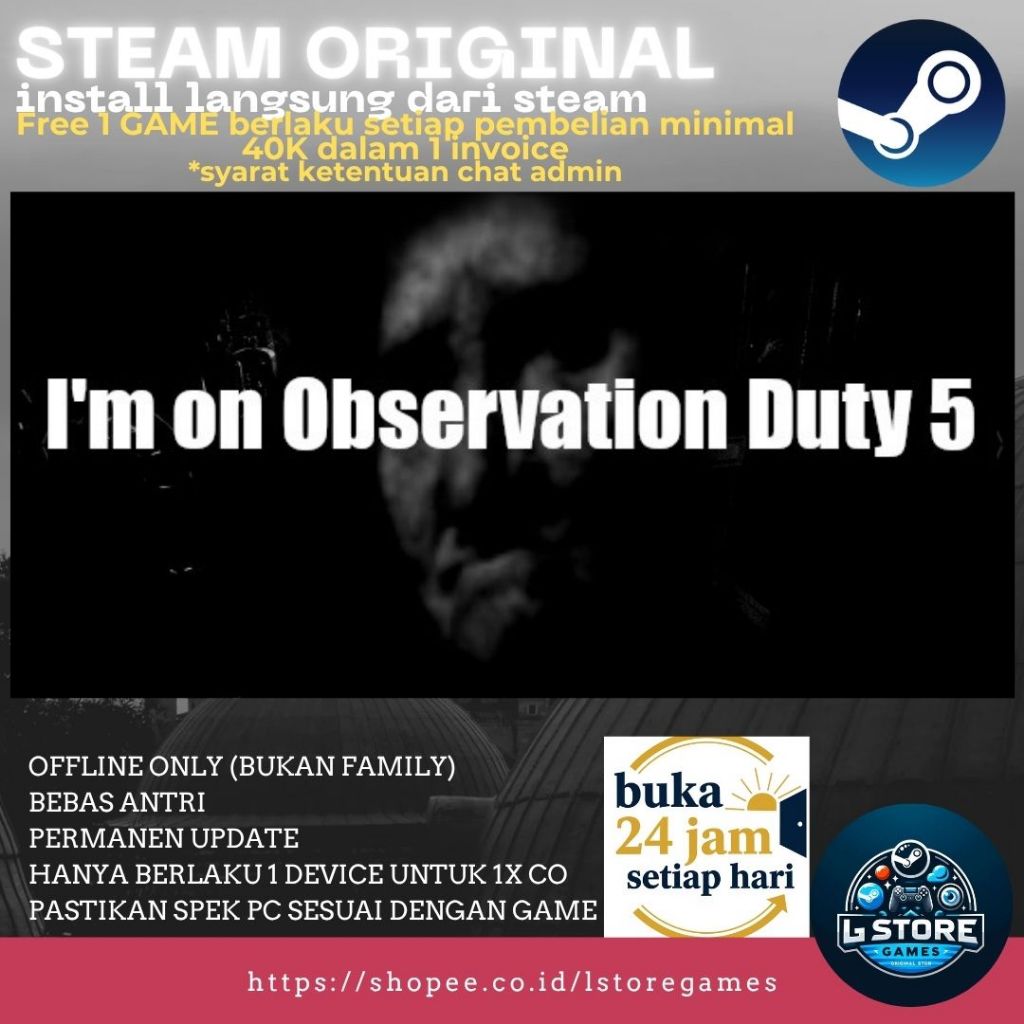 I'm on Observation Duty 5 Game PC Original Offline