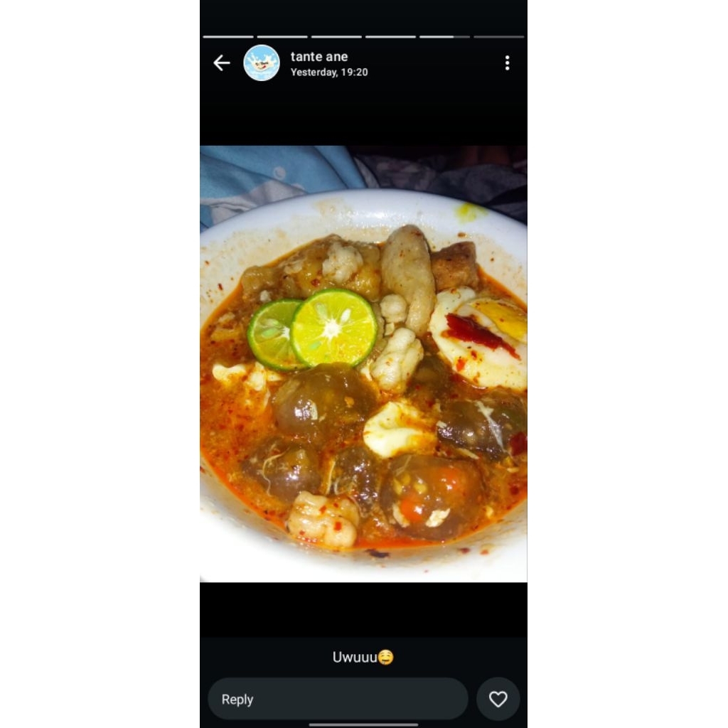 

Bakso Aci Tulang Rangu Rawit