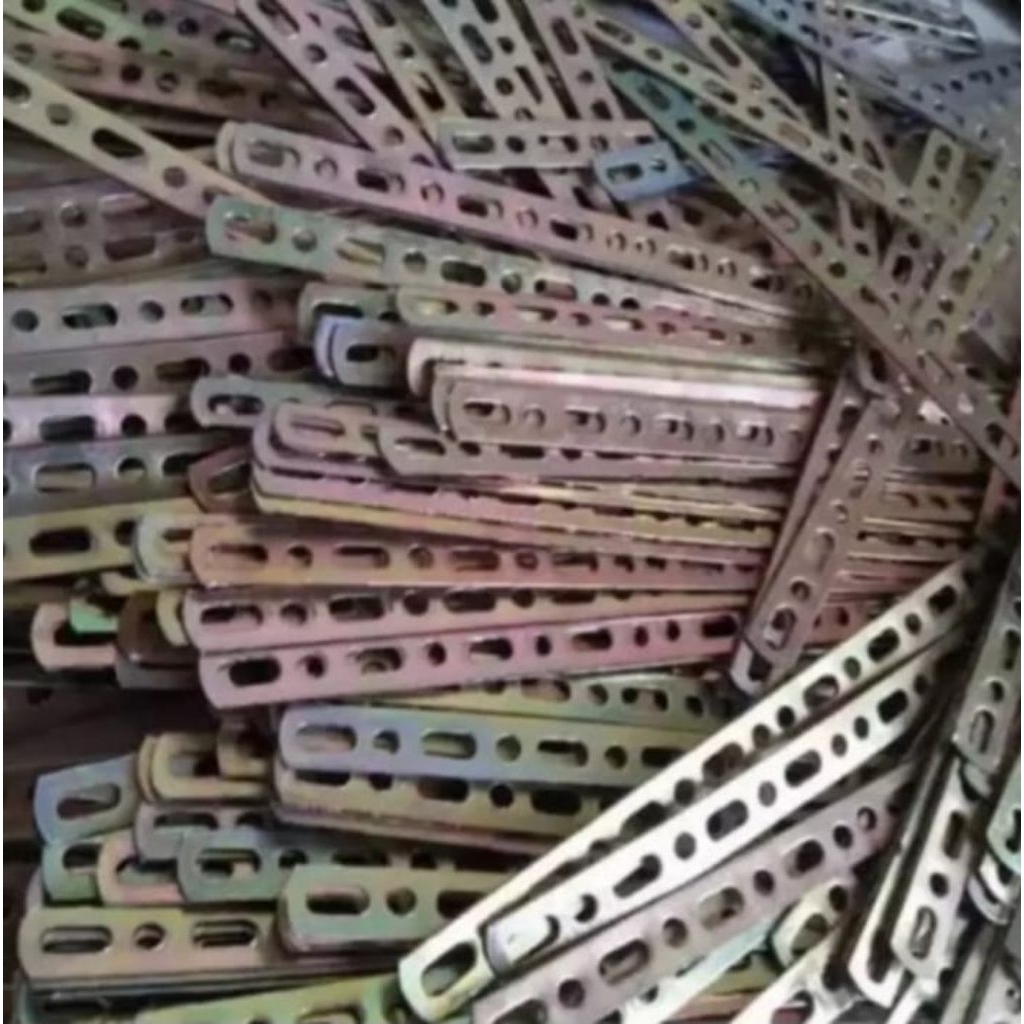 plat besi lubang breket knalpot bracket motor universal