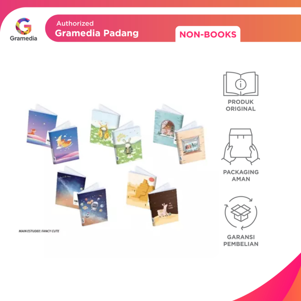 

Gramedia Padang - Buku Tulis Estudee J B5 Fancy Cute Isi 10 pcs