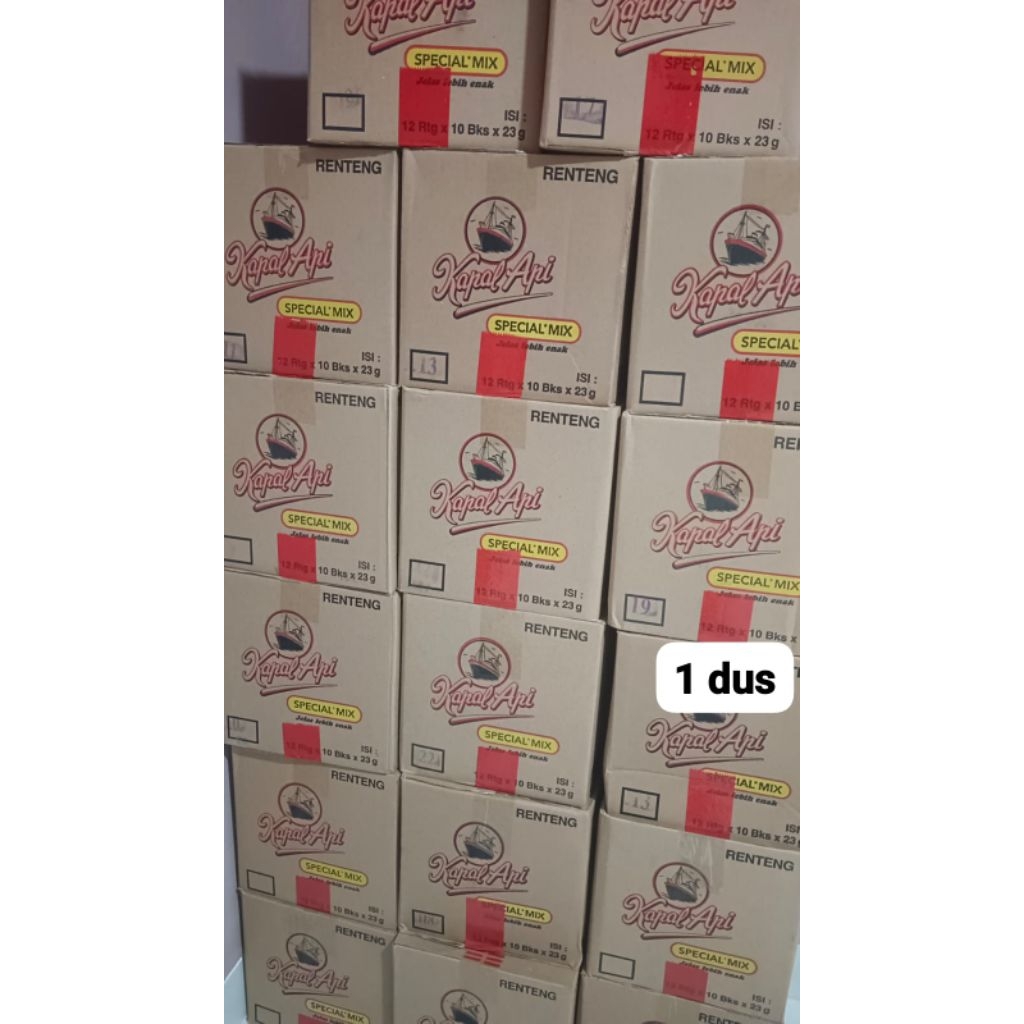 

1DUS 12 RENCENG kopi kapal api special*mix kopi kapal api special*mix kopi+gula 23 gram