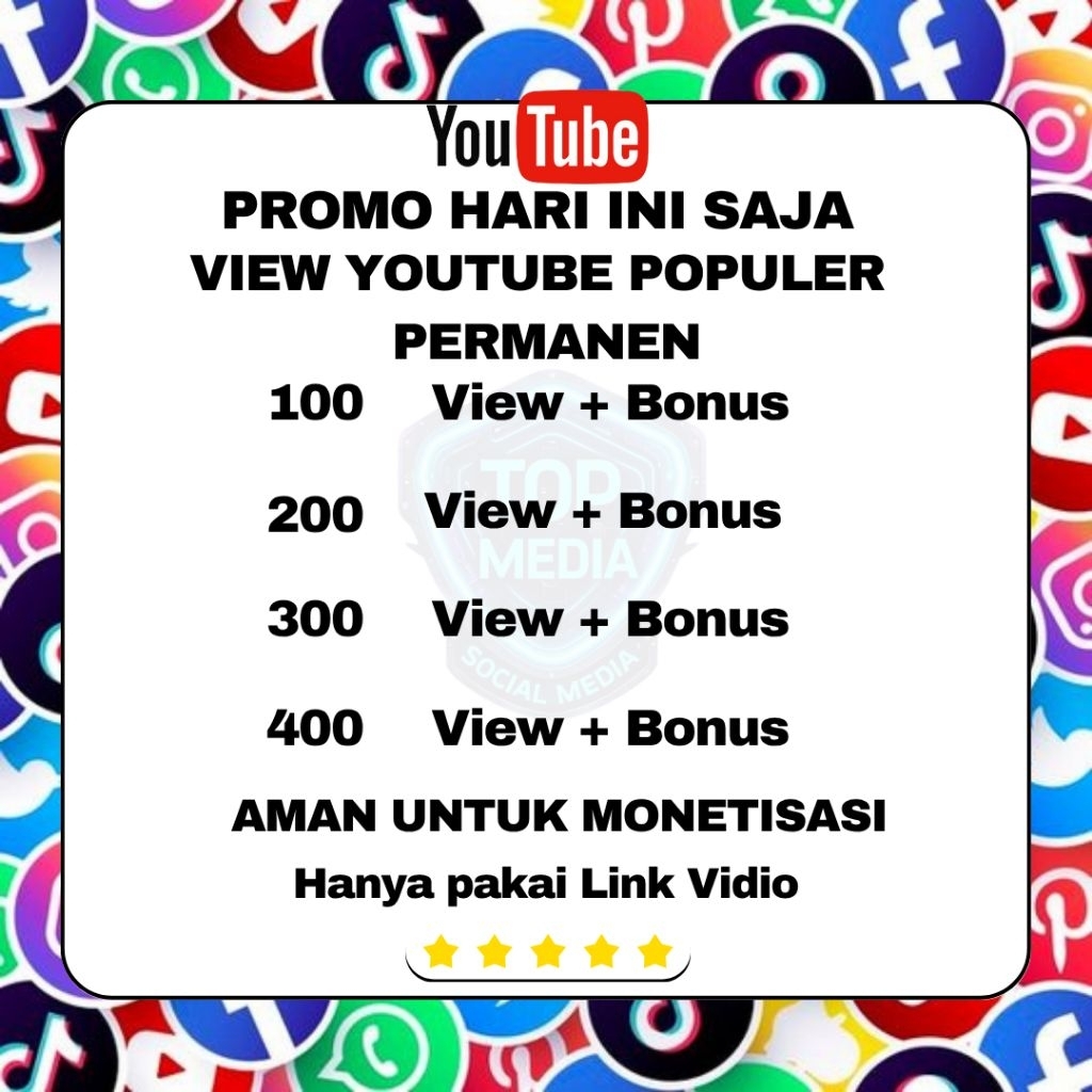 Jasa View Youtube Permanen Termurah Qualitas Mantul Hingga Berjam jam