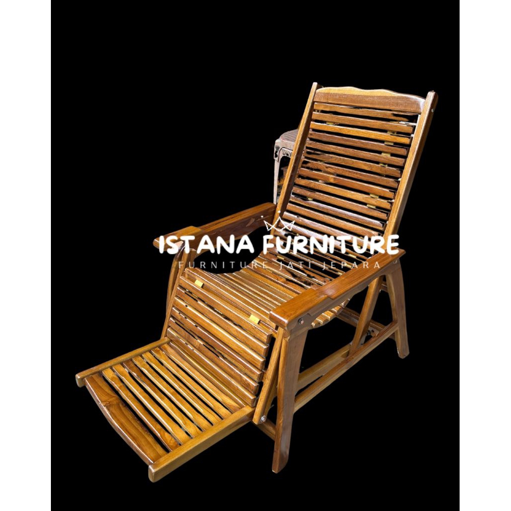 kursi malas jati/kursi santai jati