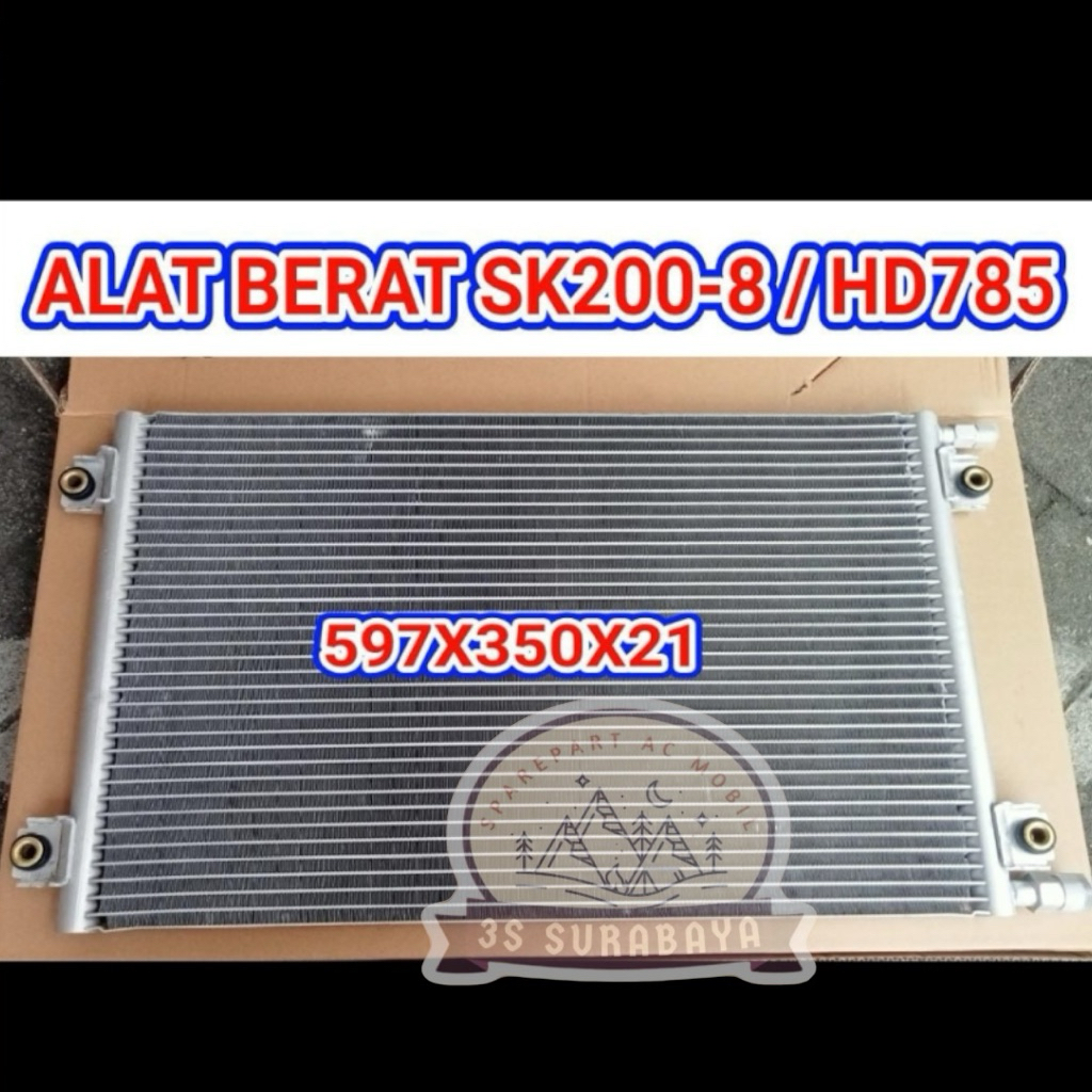 Kondensor Alat berat SK200-8 HD785 SK 200 - 8 HD 785 Ac Excavator Condensor (Baru/New)