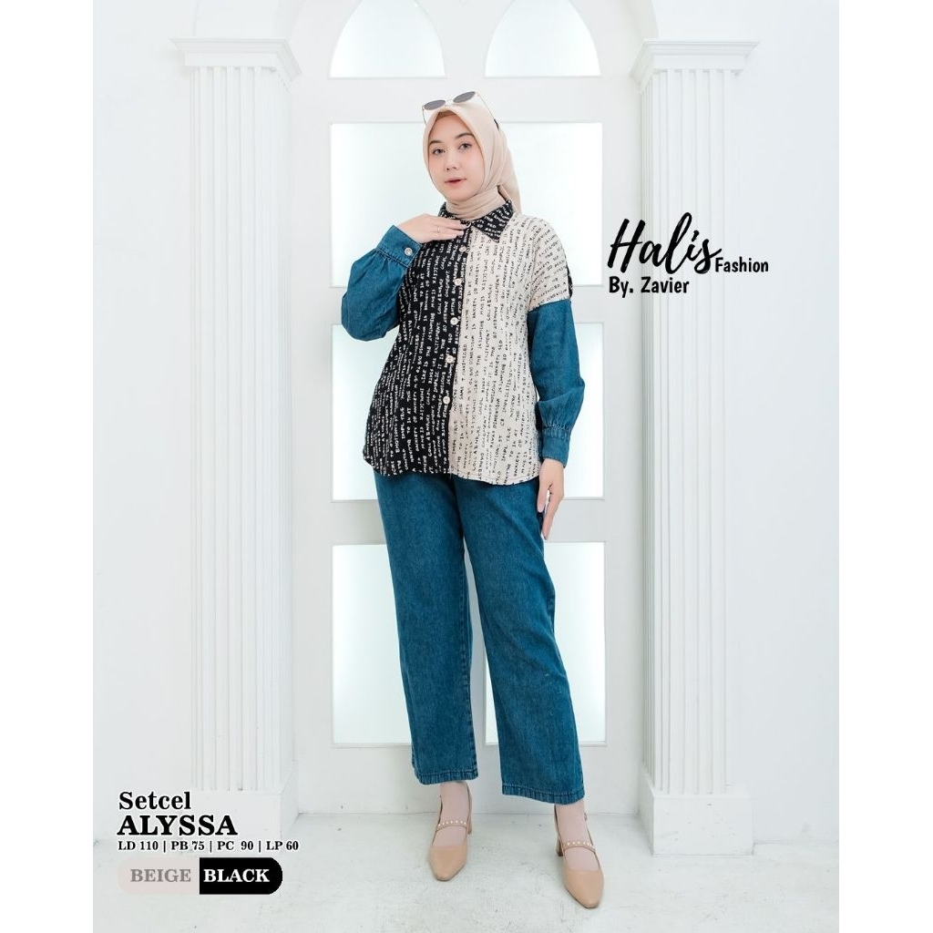 Set Celana Alyssa Halis Fashion by Zavier