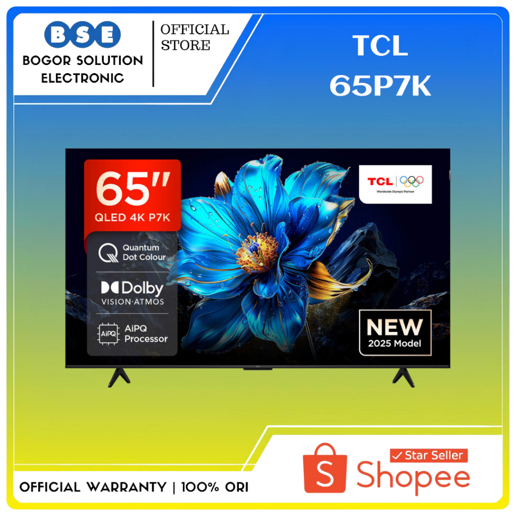 QLED TCL 65 Inch Google TV TCL 65P7K 4K UHD Dolby Atmos TCL 65P7K