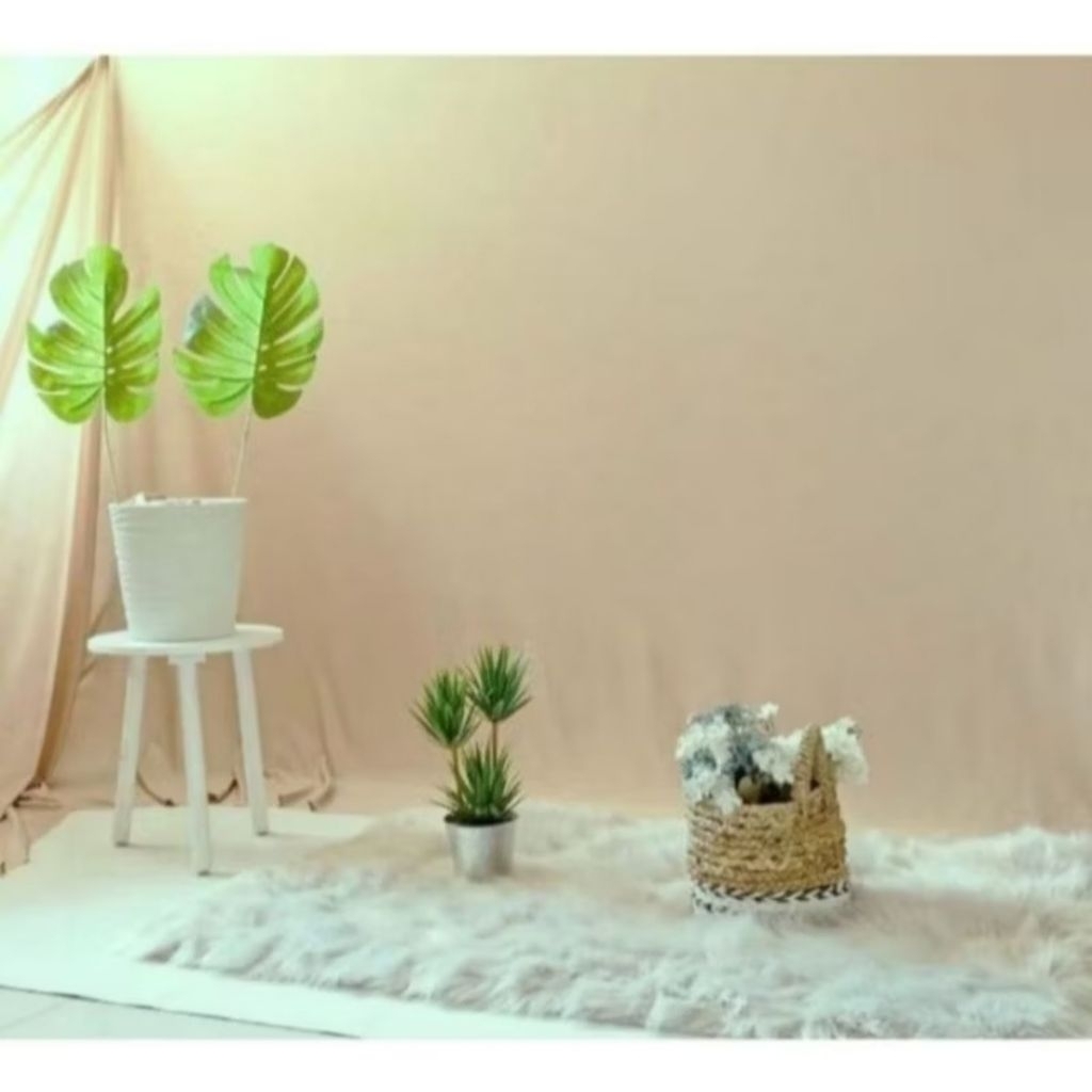 kain untuk background dan backdrop untuk alas kaki, foto studio, foto model, dll, memakai bahan kain
