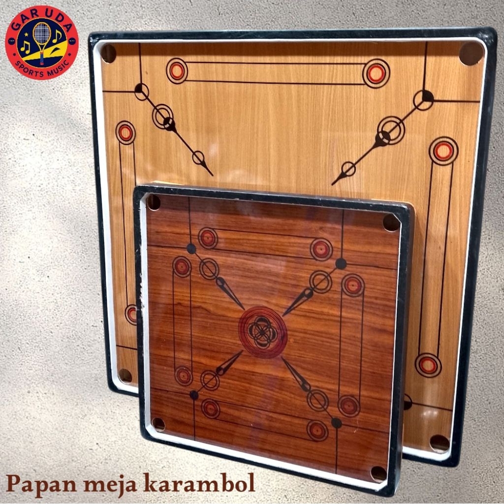 papan karambol/meja karambol jumbo 90 x 90cm kecil 60 x 60cm