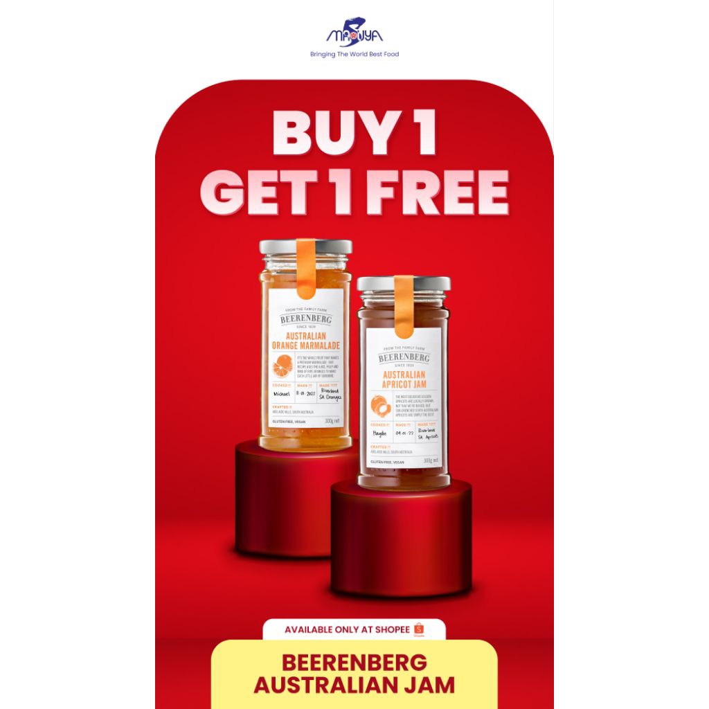 

BEERENBERG JAM 300 GR BUY 1 GET 1 FREE