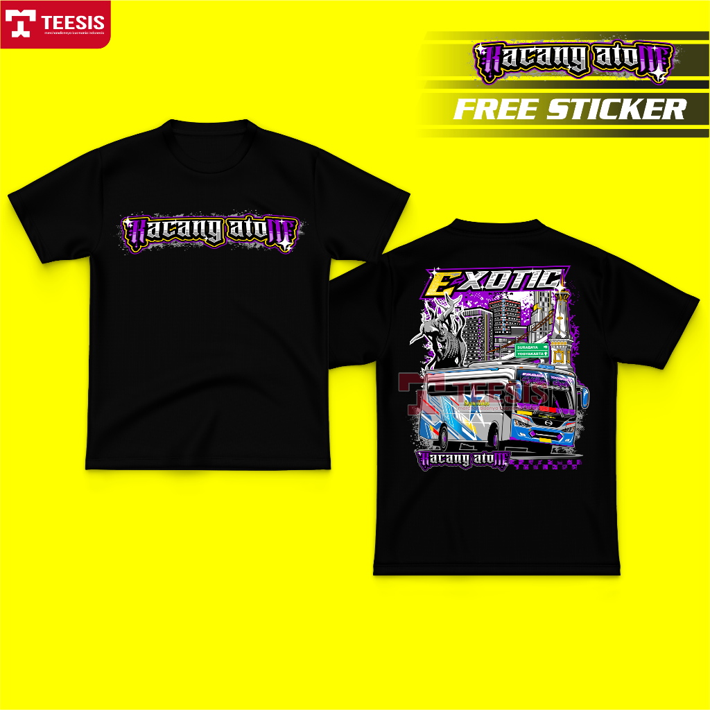 Kaos Baju Bus Mania Bismania Sumber Group Sugeng Rahayu Kacang Atom