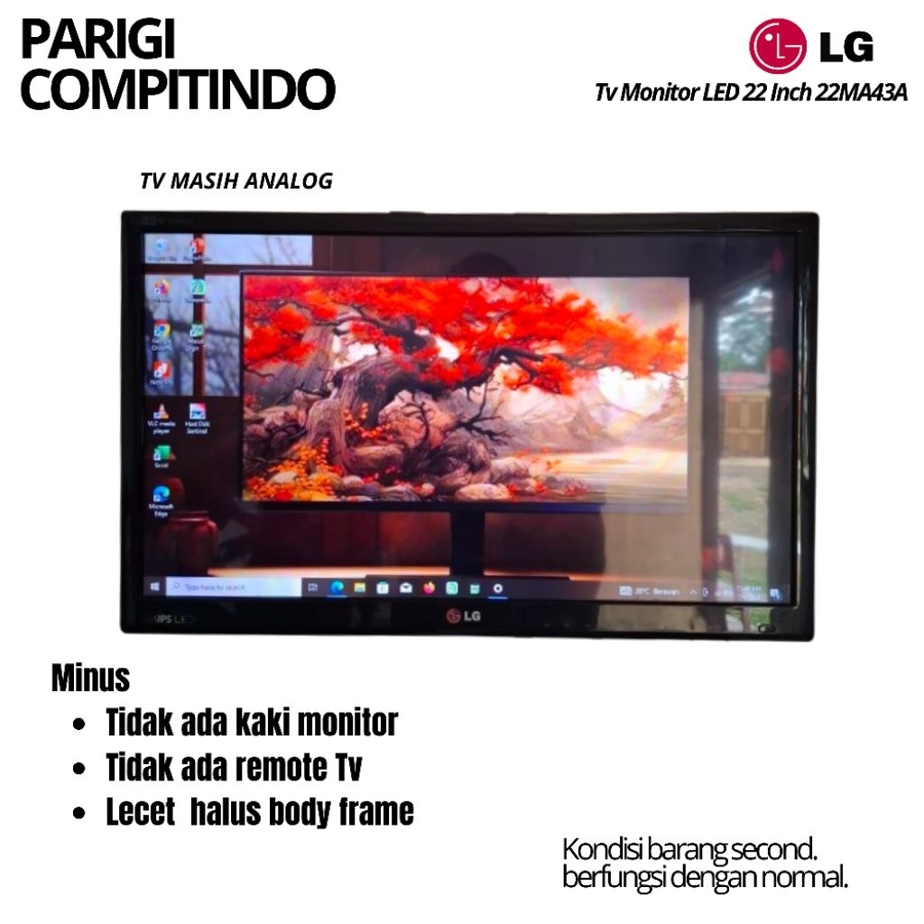 LG TV LED 22 inch 22MA43A