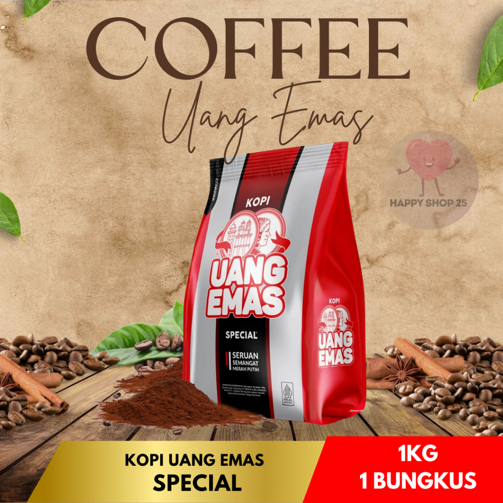 

Uang Emas Kopi Special 1kg kopi bubuk 1kg kopi hitam 1kg